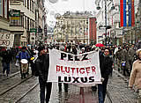 Anti-Pelz-Demo in Linz