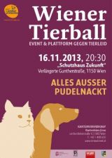 Tanzen gegen Tierleid: "Wiener Tierball" am 16. November im Schutzhaus Zukunft