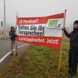 Demo Gatterjagdverbot St. Pölten: Landesrat Pernkopf, bitte halten Sie Ihr Versprechen