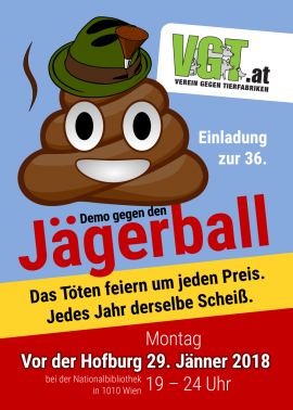 Offizielles Poster-Motiv für die 36. Jägerball-Demo