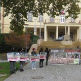 Burgenland: Protest beim Landhaus zur Landtagssitzung gegen Aufhebung Gatterjagdverbot