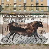 Neues Graffiti von Raffael Strasser am Wiener Donaukanal zum Mastrinder Vollspaltenboden