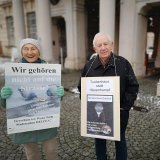 VGT demonstriert vor Schloss Mirabell für lange versprochene Salzburger Taubenschläge