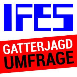 Ifes Logo mit Text: Gatterjagd-Umfrage