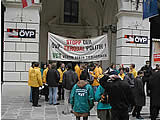 Wien: Besetzung der ÖVP-Zentrale