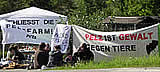 24 Stunden Democamp gegen die letzte Nerzfarm Süddeutschlands