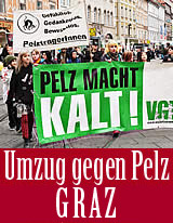 Graz: Großer Tierschutz-Umzug gegen Pelz!