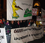26. Jahr große Demo vor Jägerball in der Hofburg in Wien