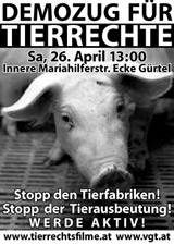 Großer Demozug für Tierrechte in Wien!