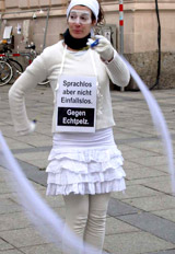 2009: Aktiv gegen Pelz in Modehäusern!