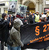 Demomarsch gegen Pelz und Polizeirepression in Linz