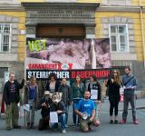 Steiermark als Schweinehölle? Kundgebung vor steirischer Landwirtschaftskammer