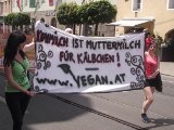 Demomarsch für Tierrechte in Innsbruck