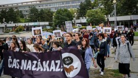 Pelzfarmverbot-Kundgebung in der Slowakei