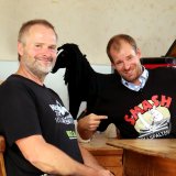 Martin Balluch zu Gast bei Rudi Fussi am Ponyhof: Thema Vollspaltenboden Schweine