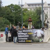 VGT-Spontandemo zu ÖVP-Plakatpräsentation Wien-Wahl: Wo bleibt Vollspaltenverbot?