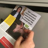 Flugblätter gegen Schweinehaltung auf Vollspaltenboden Kanzler Kurz übermittelt