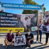 LPD-Linz untersagt sämtliche VGT-Vollspaltenboden Proteste zum ÖVP Wahlauftakt
