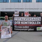 VGT-Protest bei Korneuburger Schächt-Prozess