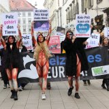 Graz demonstriert für ein Ende des grausamen Pelzhandels