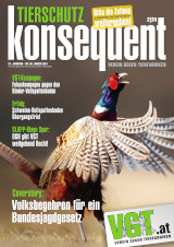 Cover des aktuellen VGT-Magazins: Tierschutz konsequent