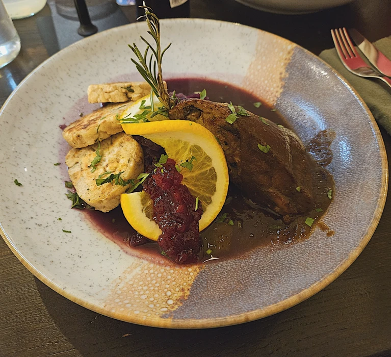 Vegans im Restaurant Tisch